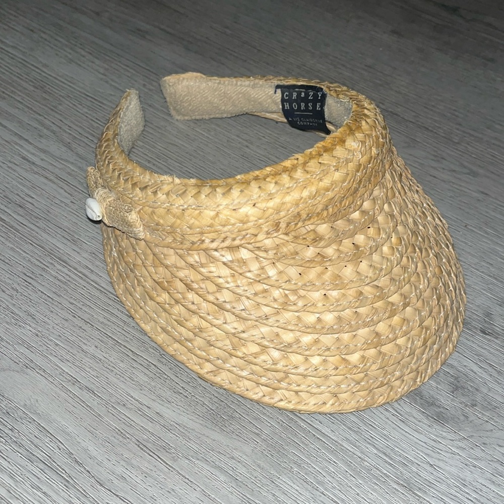 Vintage Straw Visor - image 1